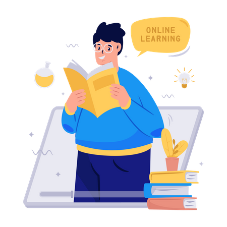 Online Learning  イラスト