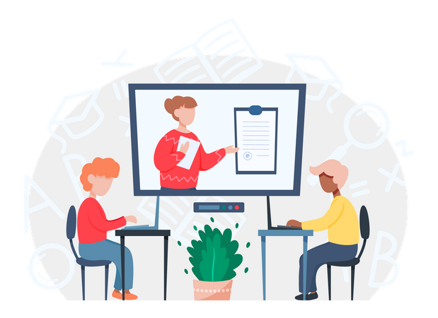 Online learning  イラスト