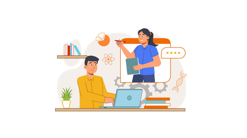 Online Learning  イラスト