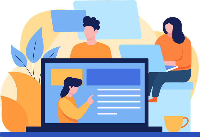 Online Learning  イラスト