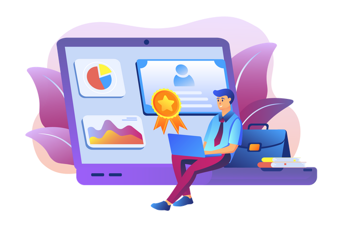 Online Learning  イラスト