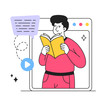 Online Learning  イラスト