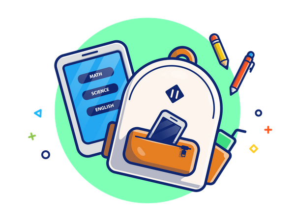 Online learning platform  Illustration
