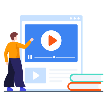 Online Learning Video Illustration