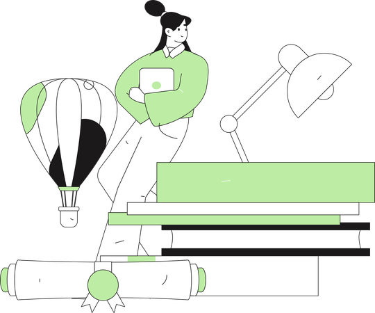 Online lecture  Illustration