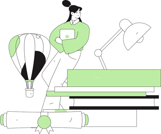 Online lecture  Illustration