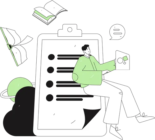Online lecture  Illustration