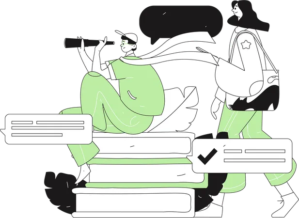Online lecture  Illustration