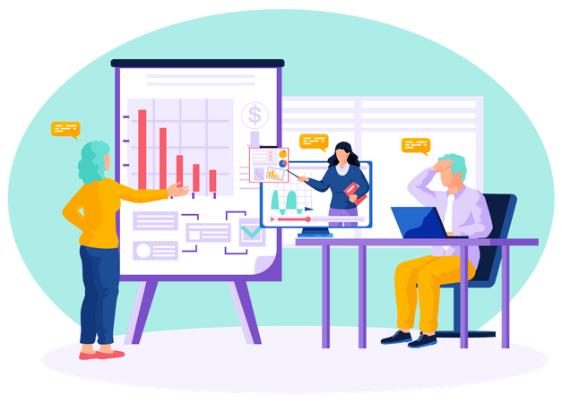 Online lecture of decreasing profit  Illustration