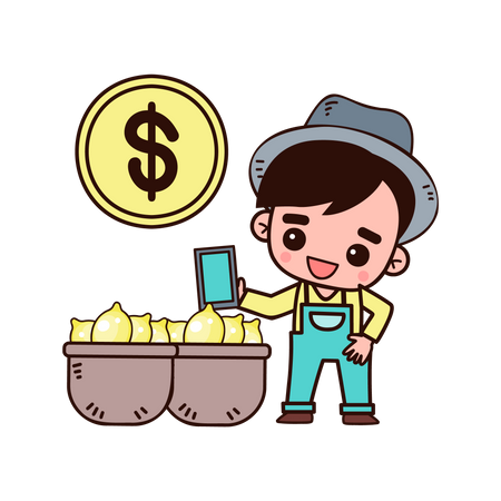 Online lemon selling  Illustration