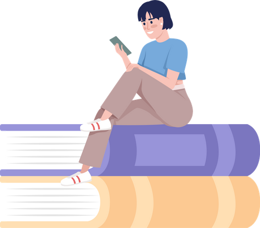 Online lernen  Illustration