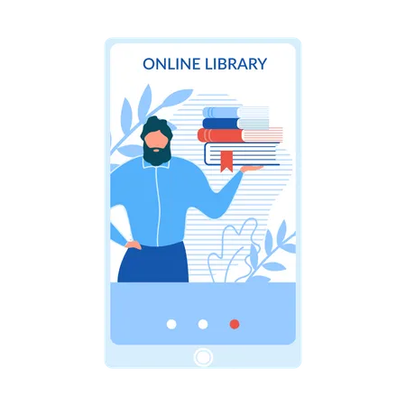 Online library  Illustration