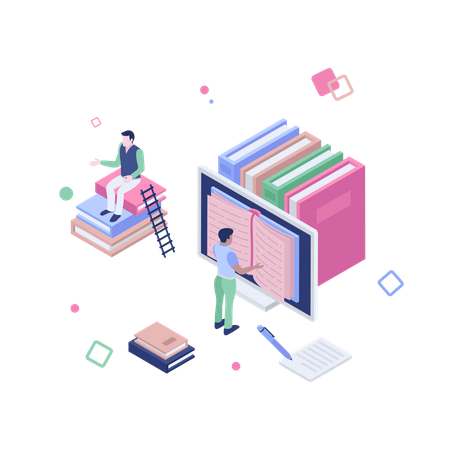 Online library  Illustration