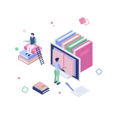 Online library  Illustration