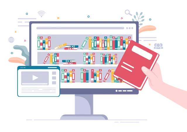 Online Library  Illustration