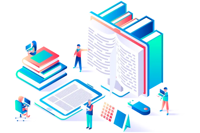 Online Library  Illustration