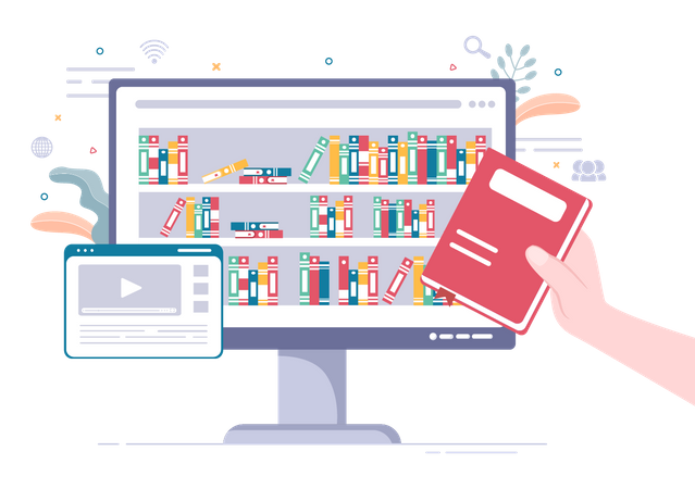 Online Library  일러스트레이션