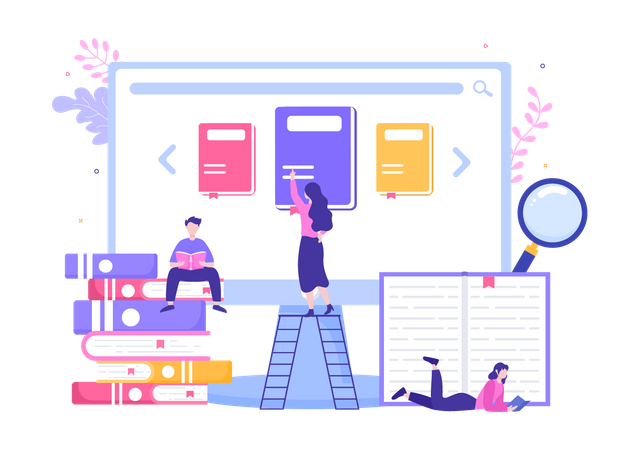 Online Library  일러스트레이션
