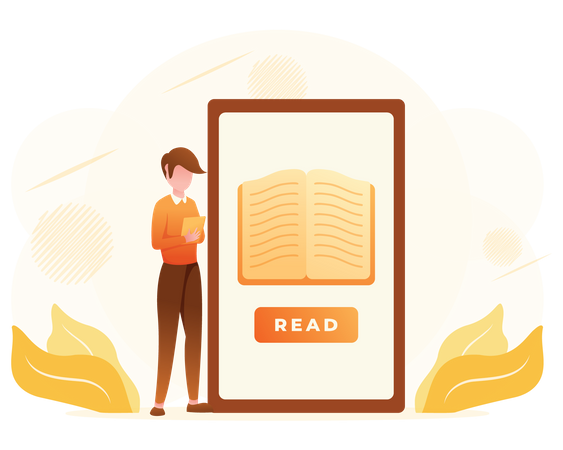 Online library  일러스트레이션