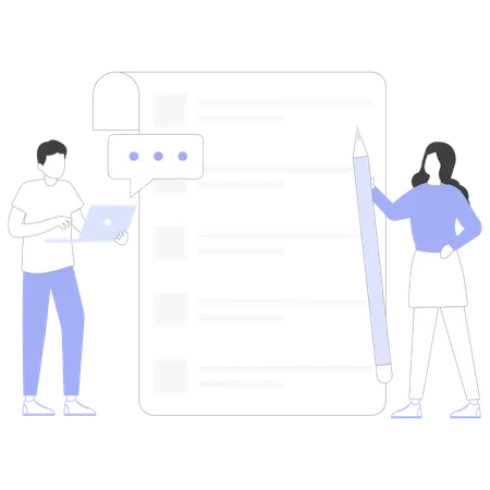 Online list  Illustration