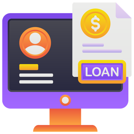 Online Loan  Illustration