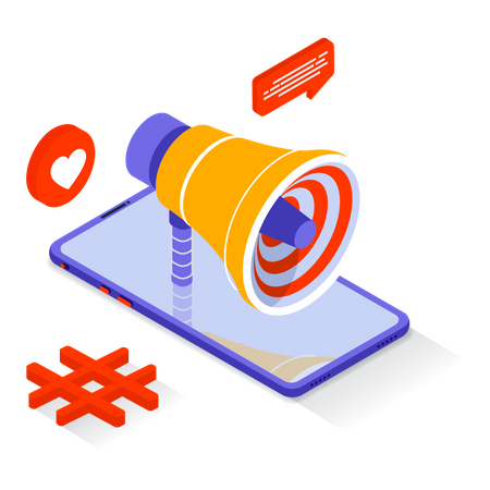 Online Marketing Campaign  Illustration