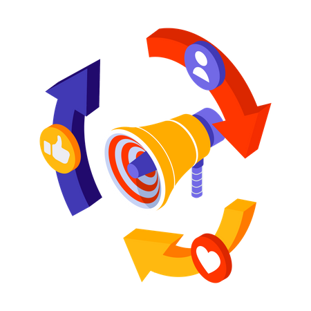Online Marketing Campaign  Illustration