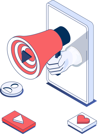 Online Marketing  イラスト