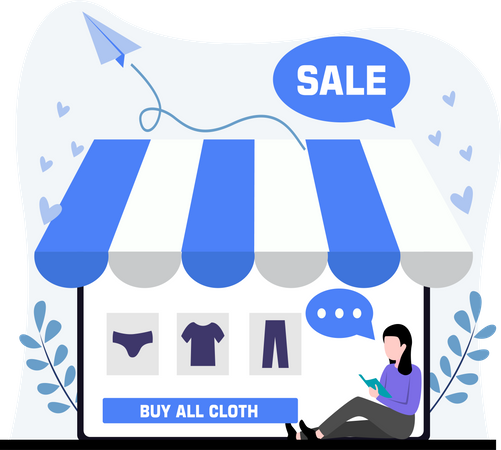 Online Marketplace Illustration