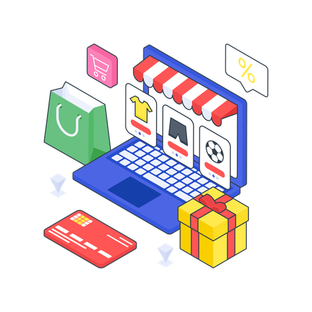 Online Marketplace  Illustration