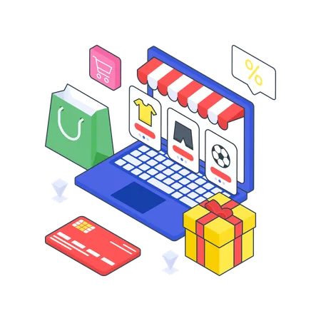 Online Marketplace  Illustration