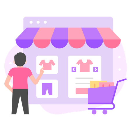 Online Marketplaces  Illustration