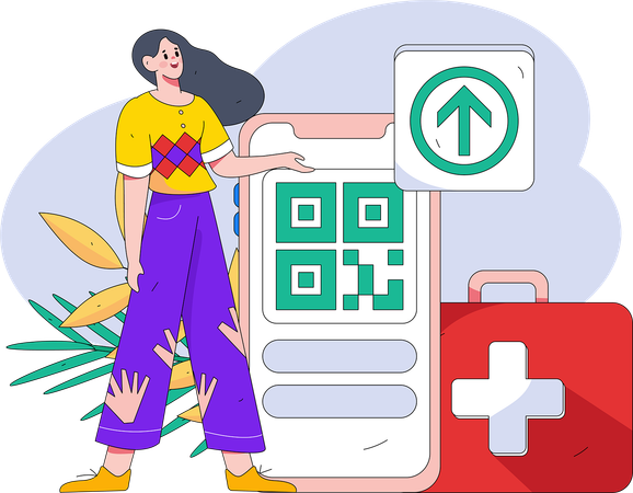 Online medical appointment  Illustration