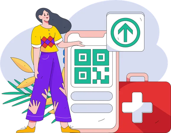 Online medical appointment  Illustration