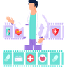 online medical consultation illustration