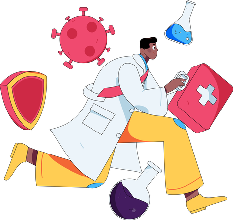 Online medical consultation  Illustration