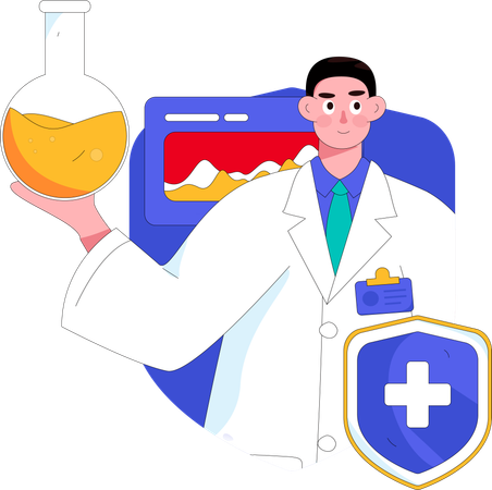 Online Medical Consultation  Illustration