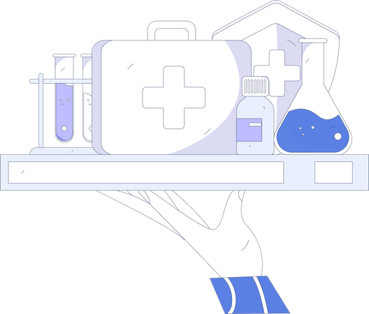 Online Medical Consultation  Illustration