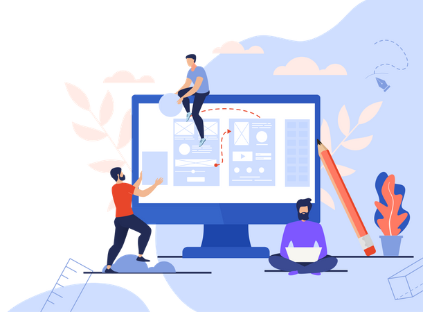 Online medical data structure  Illustration