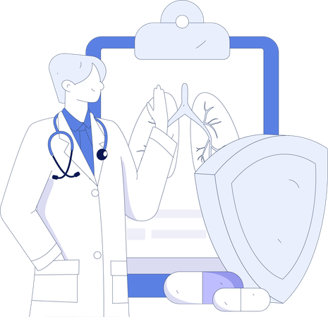 Online Medical Service  Illustration