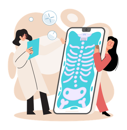 Online medical services  Illustration