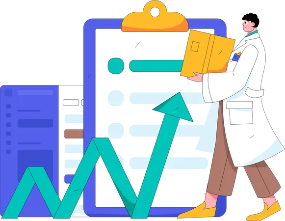 Online Medicine Prescription  Illustration