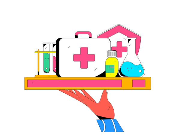 Online medicine store  Illustration