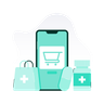 illustration for online medicine store
