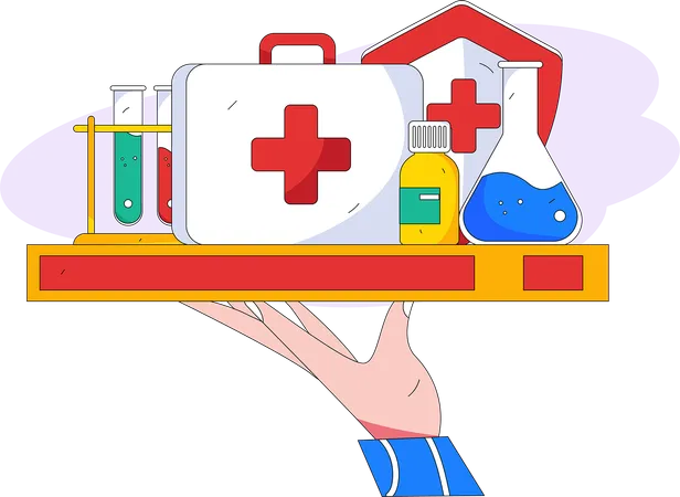 Online medicine store  Illustration