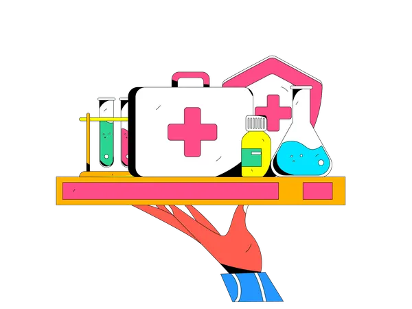 Online medicine store  Illustration