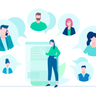 illustrations for online meeting