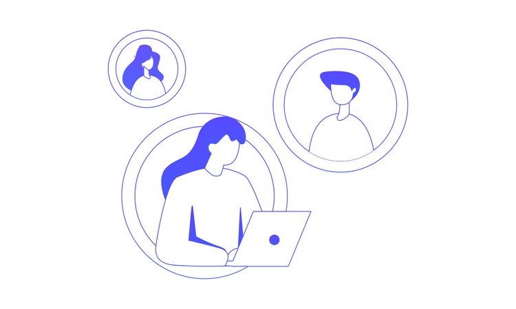 Online Meeting  Illustration