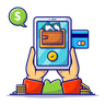 mobile wallet app illustration