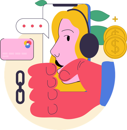 Online money making  Illustration